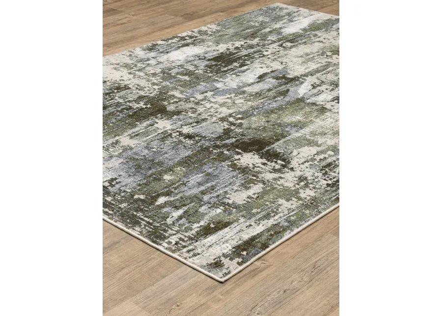 Caravan 6'7" x 9'6" Green Rug