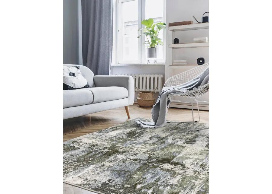 Caravan 6'7" x 9'6" Green Rug