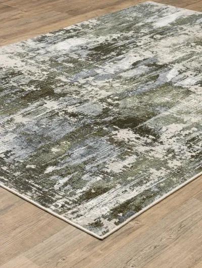 Caravan 6'7" x 9'6" Green Rug