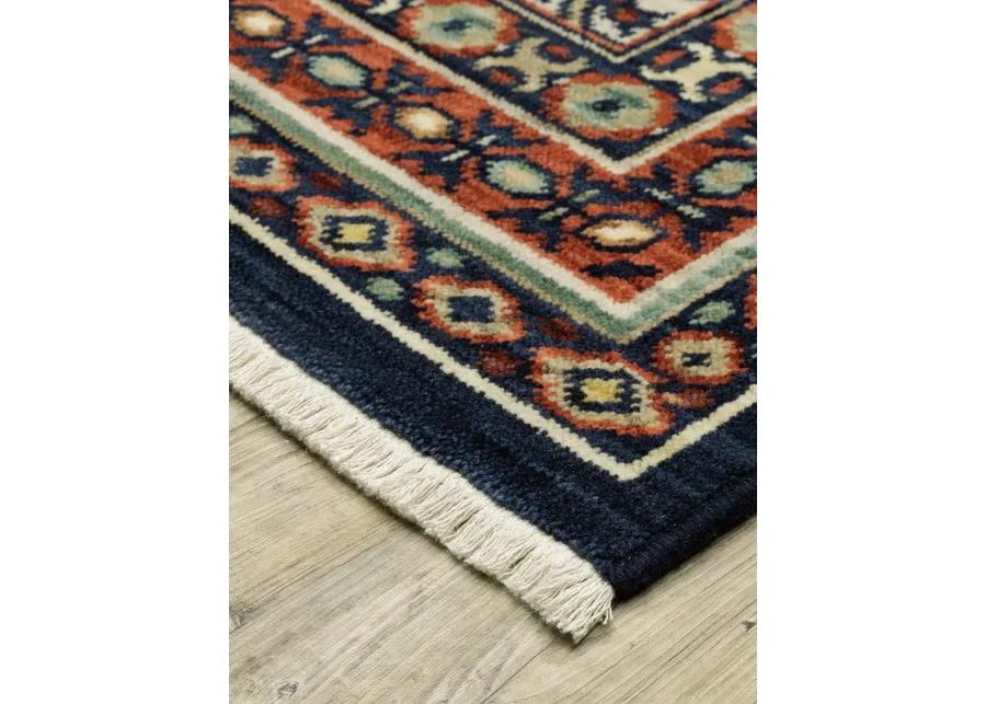 Lilihan 5'3" x 7'6" Navy Rug