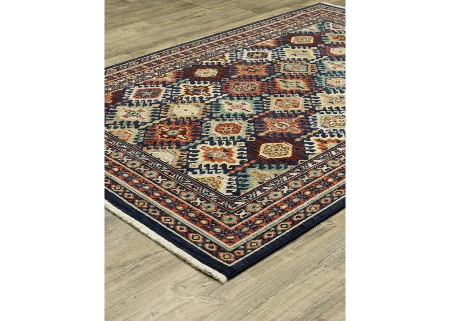 Lilihan 5'3" x 7'6" Navy Rug