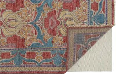 Beall 6633F Blue/Red/Yellow 5'6" x 8'6" Rug