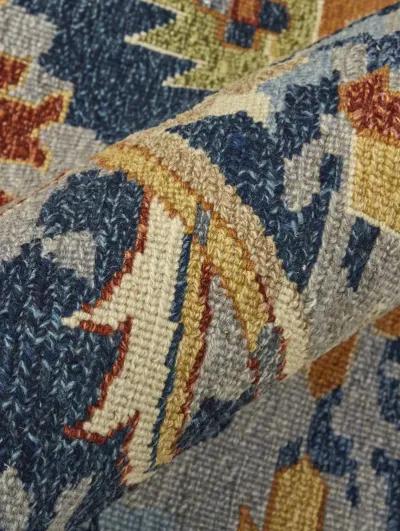 Leylan 0587F 5'6" x 8'6" Blue/Orange/Red Rug