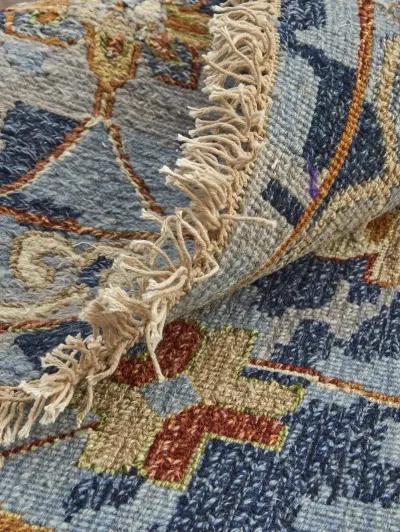 Leylan 0587F 5'6" x 8'6" Blue/Orange/Red Rug