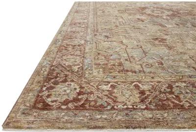 Gaia GAA01 Gold/Brick 6'7" x 9'10" Rug