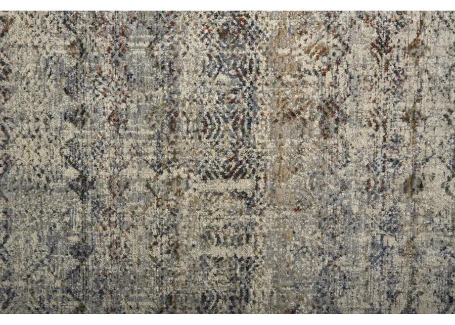 Kaia 39GLF Tan/Ivory/Blue 2' x 3' Rug