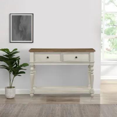 Katherine 52 Inch Console Sideboard Buffet, White - Benzara