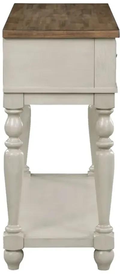 Katherine 52 Inch Console Sideboard Buffet, White - Benzara