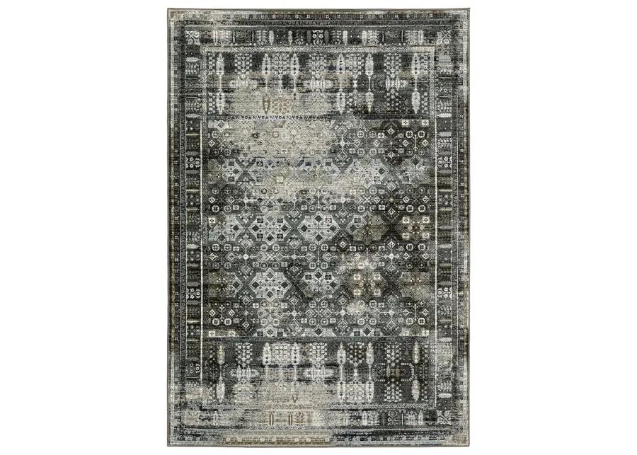 Gemini 6'7" x 9'6" Charcoal Rug