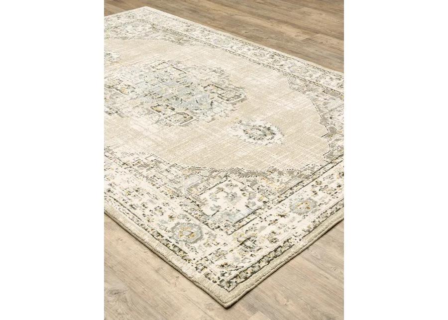 Andorra 2'6" x 12' Beige Rug