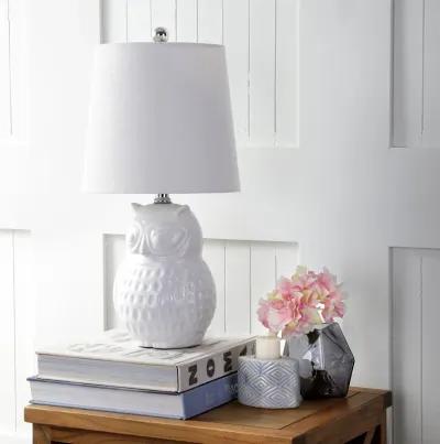 Hoot Ceramic Mini LED Table Lamp