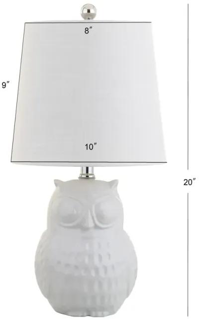 Hoot Ceramic Mini LED Table Lamp