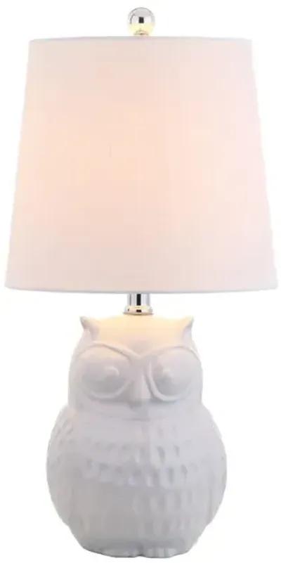 Hoot Ceramic Mini LED Table Lamp