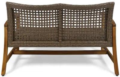 Merax Outdoor Patio Wicker  Sofa Loveseat