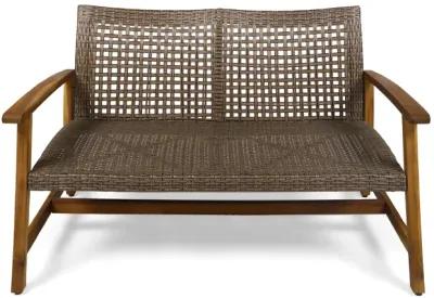 Merax Outdoor Patio Wicker  Sofa Loveseat