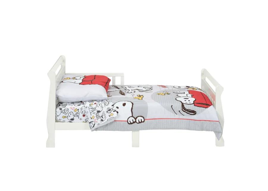 Bedtime Originals Snoopy Love 4-Piece Toddler Bedding Set - Gray/Red/White