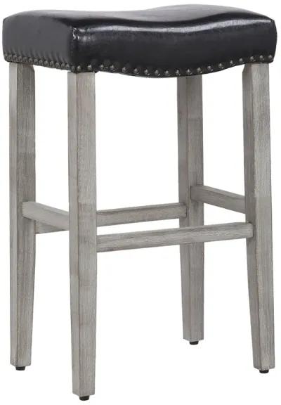 WestinTrends 29" Upholstered Saddle Seat Bar Stool (Set of 2)