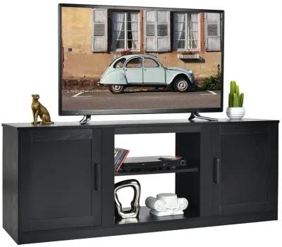 58 Inch TV Stand with 1500W Faux Fireplace for TVs up to 65 Inch