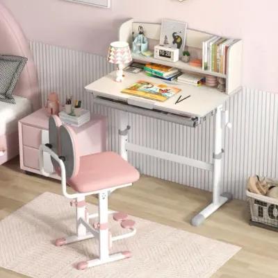 Hivvago Height Adjustable Kids Study Desk with Tilt Desktop