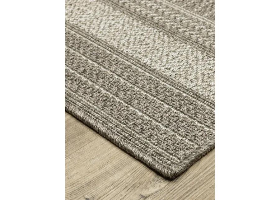 Caicos 7'10" x 10' Grey Rug