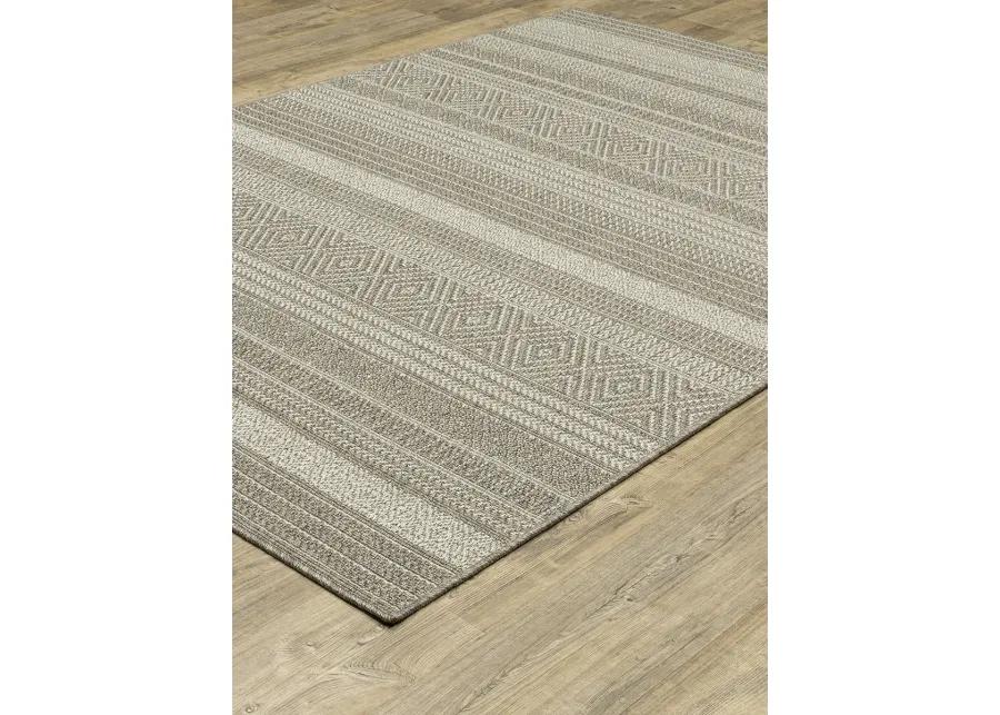 Caicos 7'10" x 10' Grey Rug