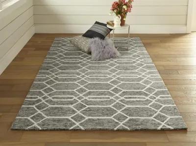 Belfort 8777F Gray/Black/Ivory 2' x 3' Rug