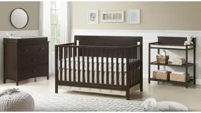 Oxford Baby Lazio 4 In 1 Convertible Crib Espresso