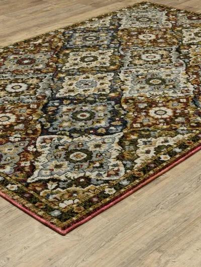 Andorra 5'3" x 7'3" Red Rug