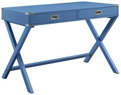 Amenia Writing Desk, Blue Finish 93000