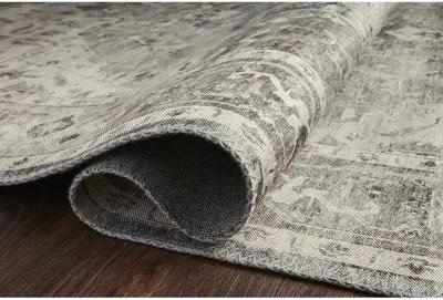 Hathaway HTH05 Steel/Ivory 3'6" x 5'6" Rug by Loloi II