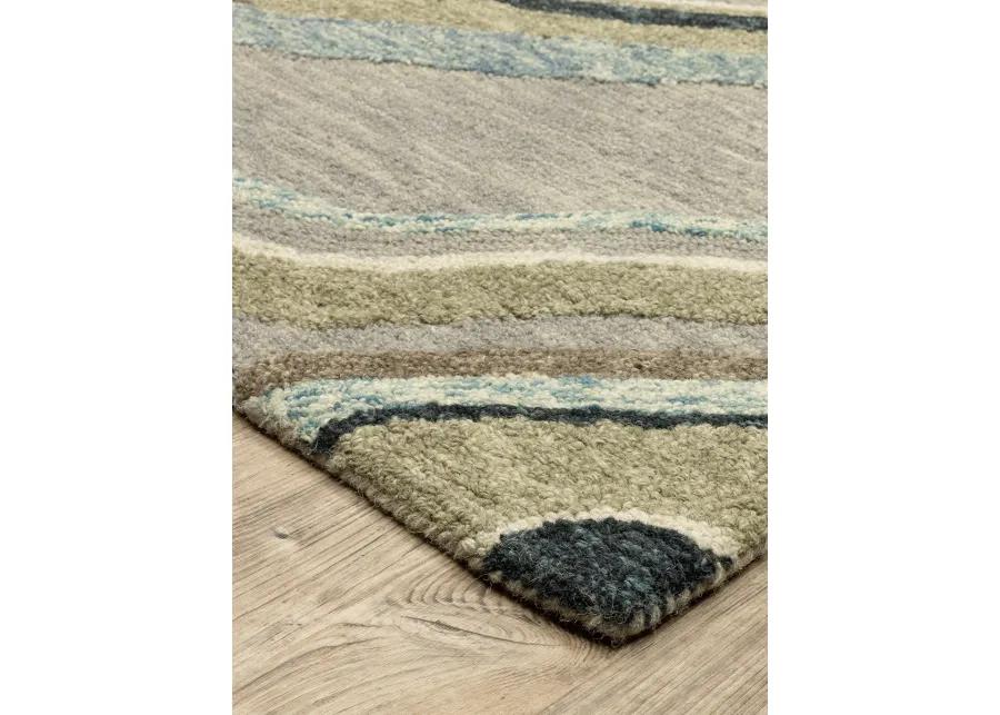 Kipton 2'6" x 8' Grey Rug