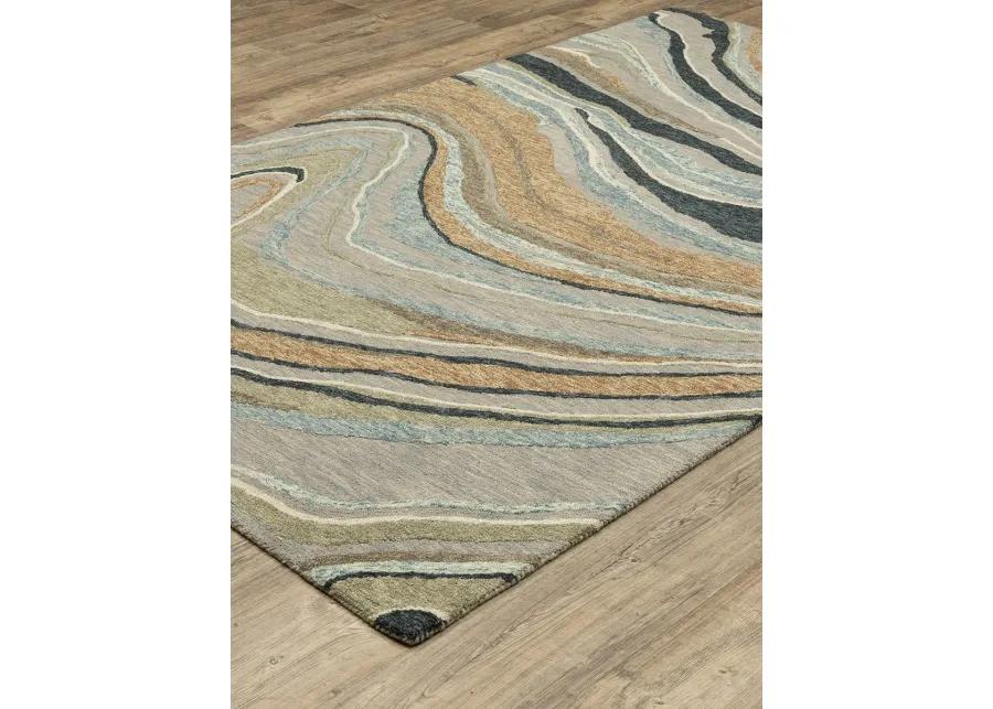 Kipton 2'6" x 8' Grey Rug