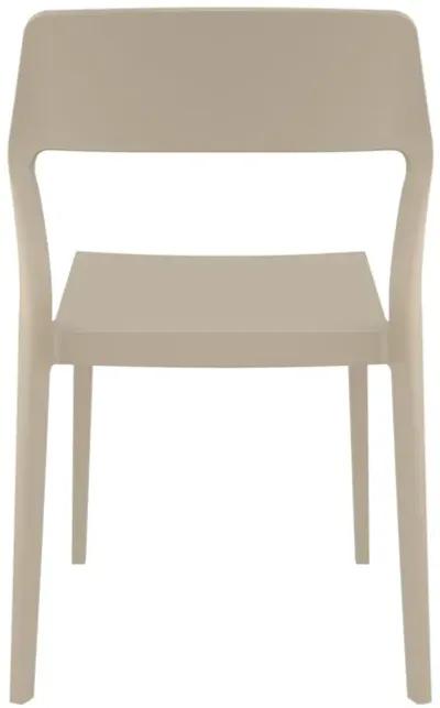 32.75" Yellow Solid Patio Dining Chair