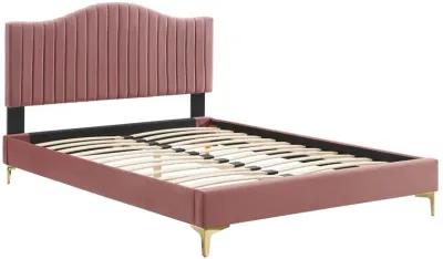 Modway - Juniper Channel Tufted Performance Velvet Twin Platform Bed