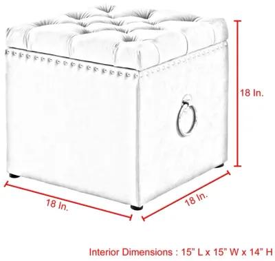 Inspired Home Agripina Storage Ottoman