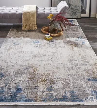 Cadiz 3889F Ivory/Blue/Gold 2'2" x 3'2" Rug