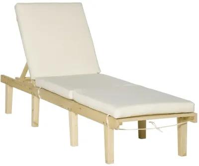 Natural Outdoor Relaxer: Multi-Position Lounge Chair for Sunbathing