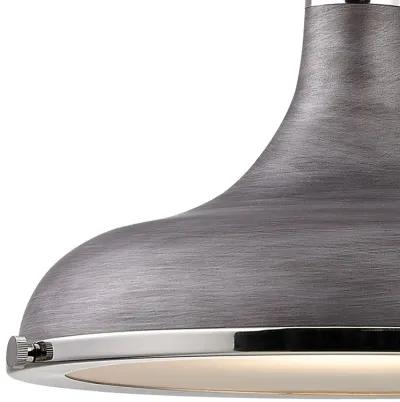 Rutherford 15'' Wide 1-Light Grey Pendant