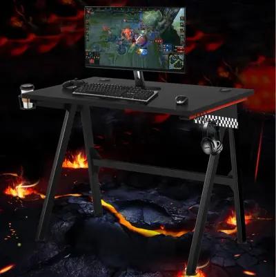 Costway Gaming Desk Home Office PC Table Computer Desk with Cup Holder & Headphone Hook