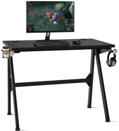 Costway Gaming Desk Home Office PC Table Computer Desk with Cup Holder & Headphone Hook