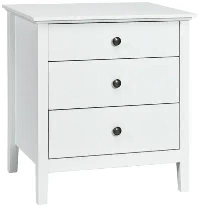 Nightstand Beside End Side Table Organizer with 3 Drawers