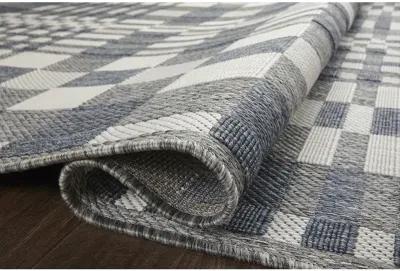 Rainier RAI04 Ivory/Denim 7'10" x 10'10" Rug