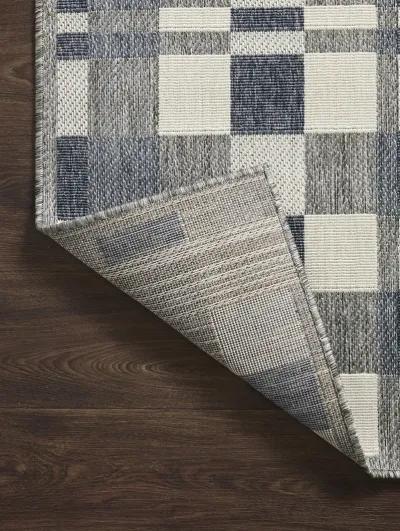 Rainier RAI04 Ivory/Denim 7'10" x 10'10" Rug