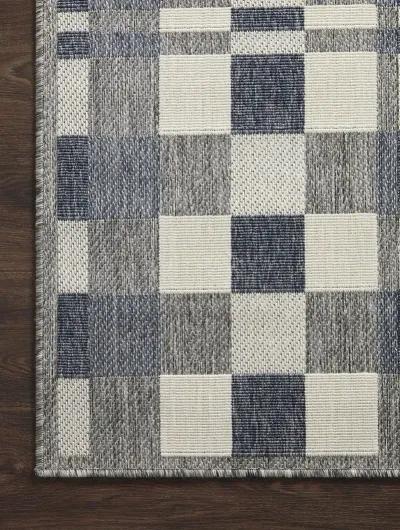 Rainier RAI04 Ivory/Denim 7'10" x 10'10" Rug