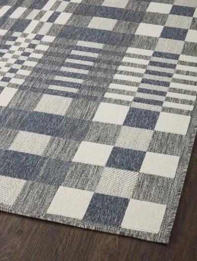 Rainier RAI04 Ivory/Denim 7'10" x 10'10" Rug