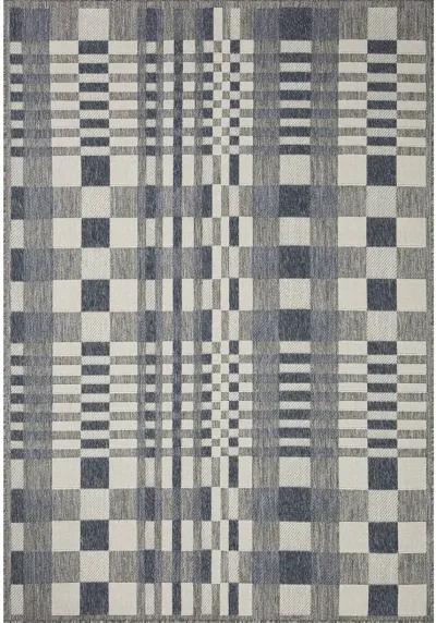 Rainier RAI04 Ivory/Denim 7'10" x 10'10" Rug