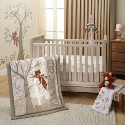 Lambs & Ivy Treetop Fox Woodland Breathable Cotton Fitted Crib/Toddler Sheet