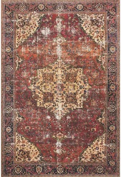 Loren LQ07 Red/Navy 7'6" x 9'6" Rug