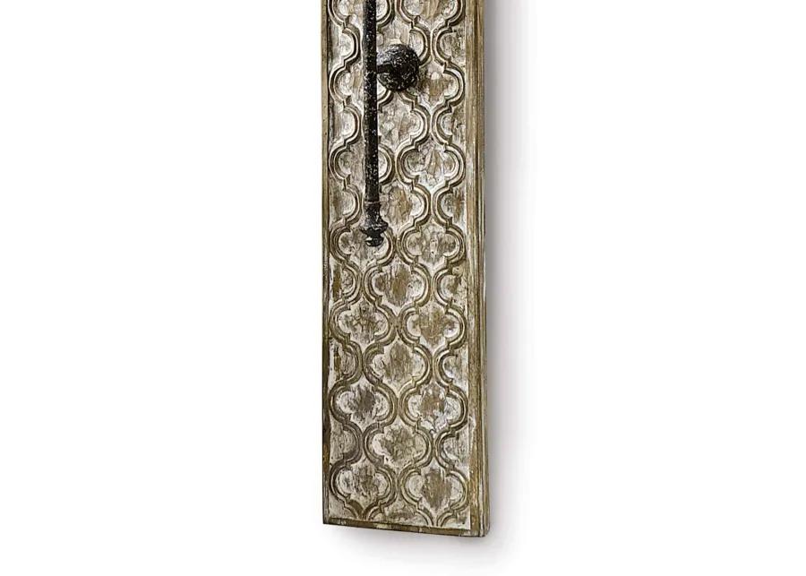 Carved Panel Sconce