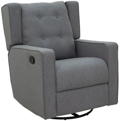 Manual Sofa Recliner Padded Seat Rocking Chair Lounger 360� Swivel w/Footrest